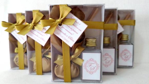Kit Aromatizador + Sache Lembrancinha Casamento