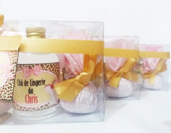 Kit Aromatizador + Sache Lembrancinha Chá de Lingerie