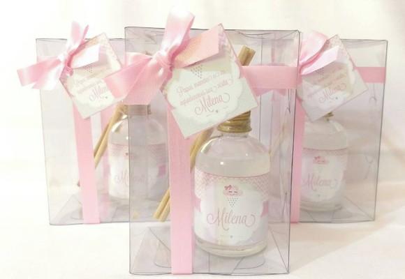 Kit Aromatizador 60 ml Lembrancinha de Nascimento