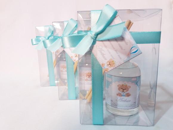Kit Aromatizador 60 ml Lembrancinha de Nascimento