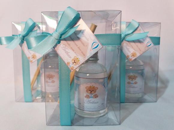 Kit Aromatizador 60 ml Lembrancinha de Nascimento