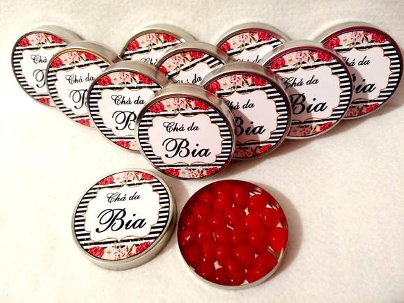 Latinha Lembrancinha Personalizada Chá de Cozinha