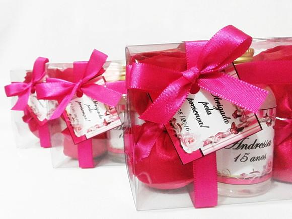 Lembrancinha 15 Anos Aromatizador 60 ml + 2 Saches Perf.
