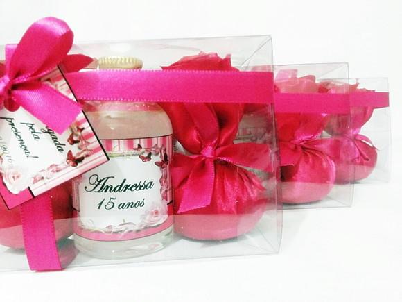 Lembrancinha 15 Anos Aromatizador 60 ml + 2 Saches Perf.