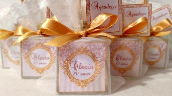 Lembrancinha de Aniversário Aromatizador Cube 50 ml