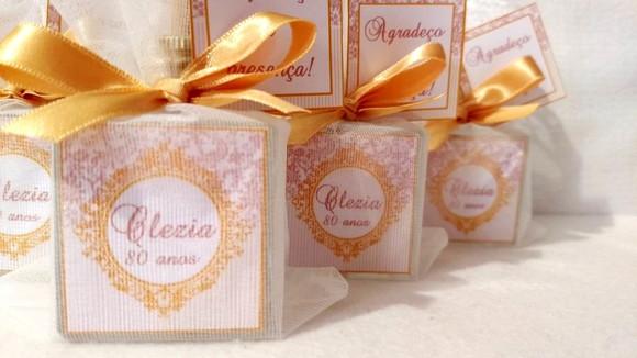Lembrancinha de Aniversário Aromatizador Cube 50 ml