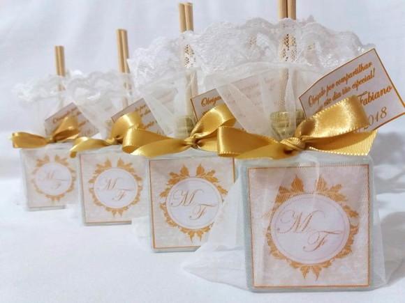 Lembrancinha de Casamento Aromatizador Cube 50 ml