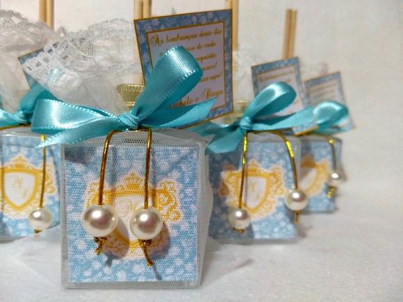 Lembrancinha de Casamento Aromatizador pingente com pérola
