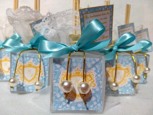 Lembrancinha de Casamento Aromatizador pingente com pérola