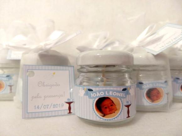 Vela para batismo lembrancinha Batizado/Eucaristia/Crisma