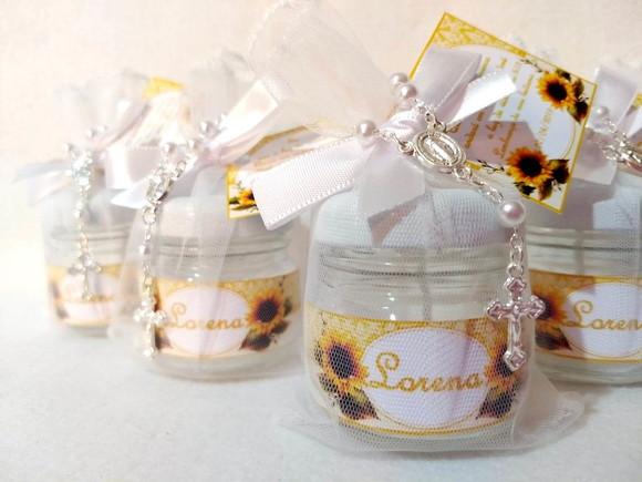 Vela perfumada lembrancinha Batizado/Eucaristia/Crisma