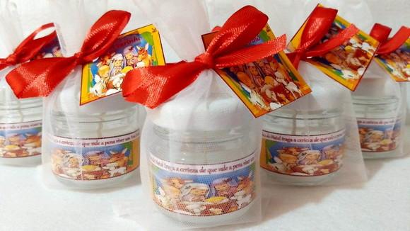 Vela perfumada lembrancinha brinde corporativo