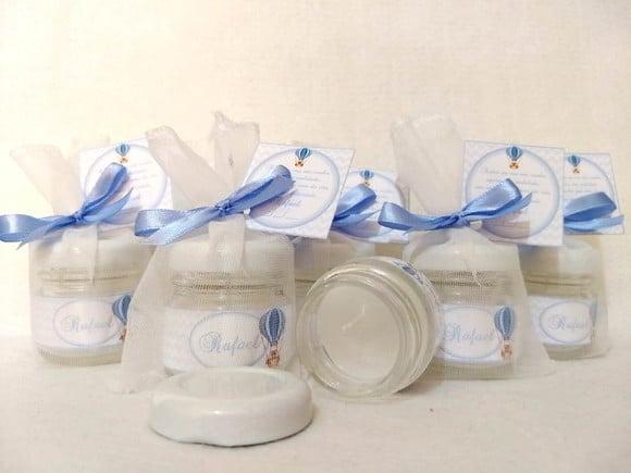 Vela perfumada lembrancinha Nascimento
