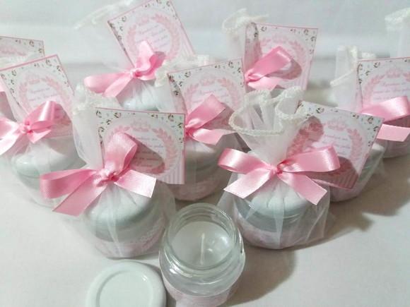 Vela perfumada lembrancinha Nascimento