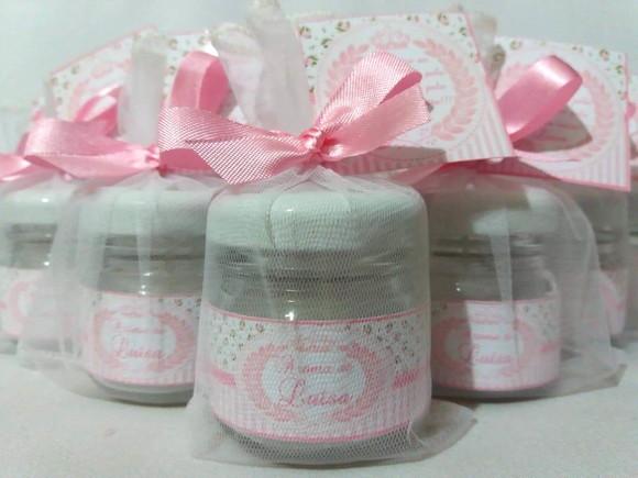 Vela perfumada lembrancinha Nascimento