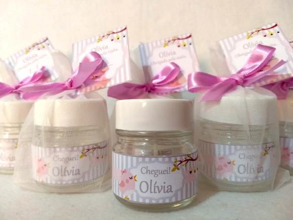 Vela perfumada Lembrancinha Nascimento/Aniversario/Batizado