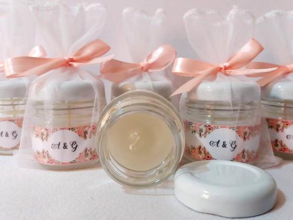 Vela Perfumada Personalizada para Casamento