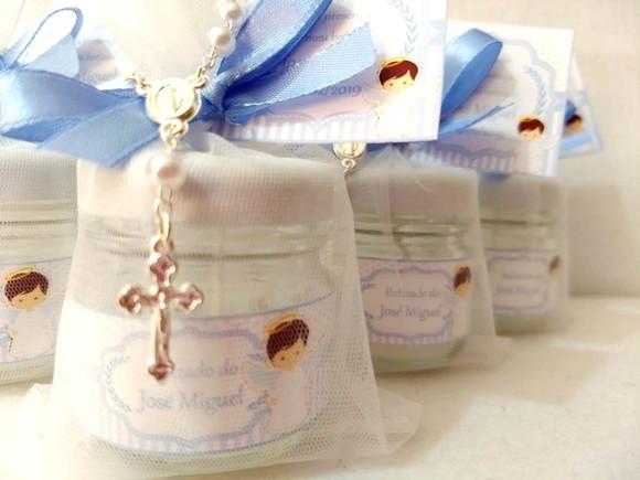 Vela personalizada lembrancinha Batizado/Eucaristia/Crisma