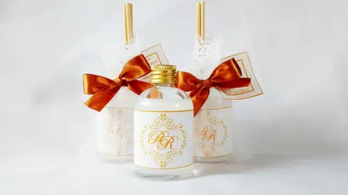 Aromatizador 60 ml Lembrancinha de Casamento