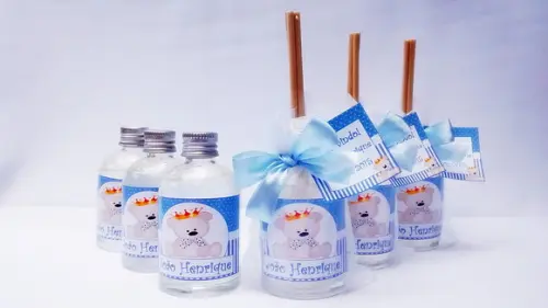 Aromatizador 60 ml Lembrancinha de Nascimento