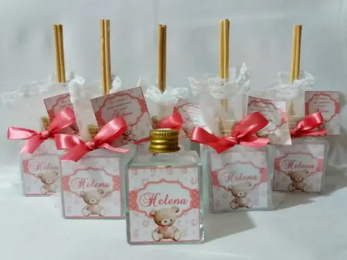 Aromatizador cube 50 ml Lembrancinha de maternidade