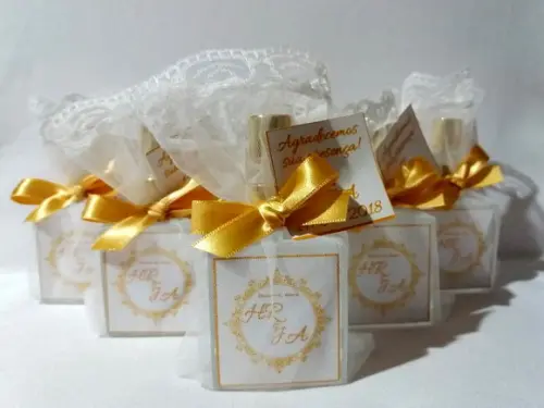 Aromatizador Lembrancinha Bodas de Ouro Home Spray