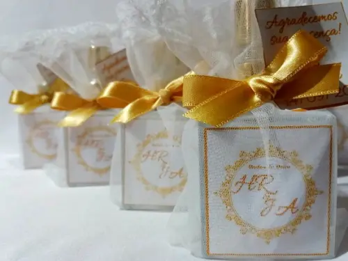 Aromatizador Lembrancinha Bodas de Ouro Home Spray