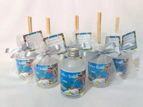 Aromatizador Lembrancinha de Bodas de Prata 60 ml