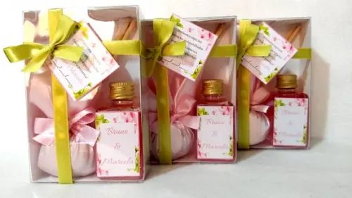 Kit Aromatizador + Sache Lembrancinha Casamento