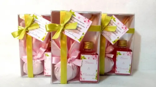 Kit Aromatizador + Sache Lembrancinha Casamento