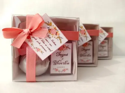 Kit Aromatizador + Sache Lembrancinha Casamento