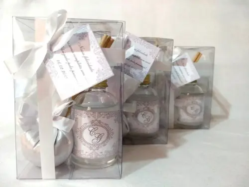 Kit Aromatizador + Sache Lembrancinha Casamento