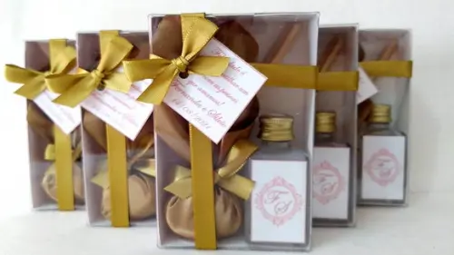 Kit Aromatizador + Sache Lembrancinha Casamento