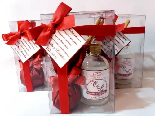 Kit Aromatizador + Sache Lembrancinha Casamento