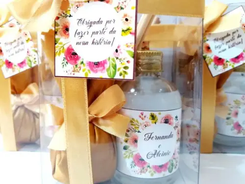 Kit Aromatizador + Sache Lembrancinha Casamento