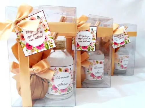 Kit Aromatizador + Sache Lembrancinha Casamento