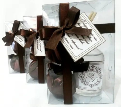 Kit Aromatizador + Sache Lembrancinha Casamento