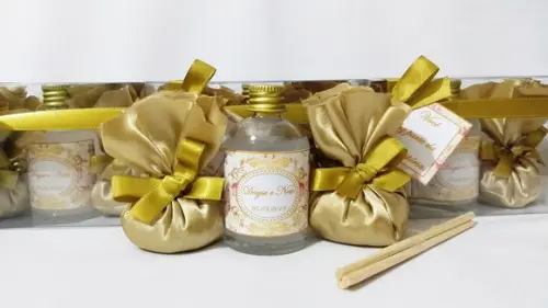 Kit Aromatizador + Sache Lembrancinha Casamento
