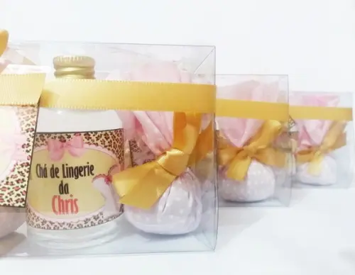 Kit Aromatizador + Sache Lembrancinha Chá de Lingerie