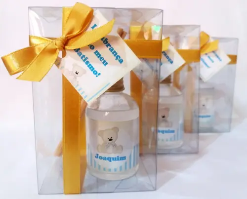 Kit Aromatizador 60 ml Lembrancinha de Batizado