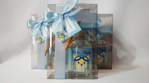 Kit Aromatizador 60 ml Lembrancinha de Nascimento