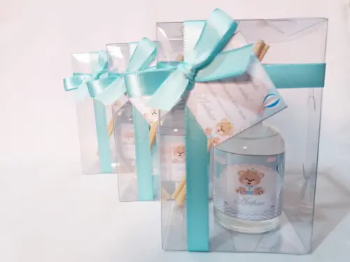 Kit Aromatizador 60 ml Lembrancinha de Nascimento