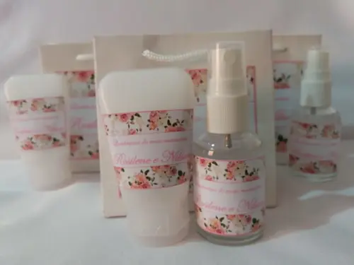 Kit Lembrancinha Noivado Hidratante Aromatizador Spray