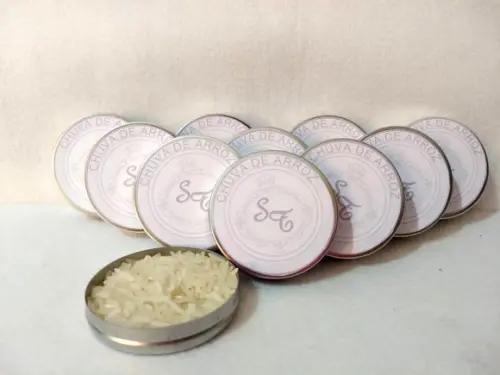 Latinha Lembrancinha Personalizada Chuva de Arroz