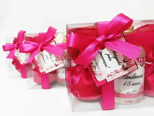 Lembrancinha 15 Anos Aromatizador 60 ml + 2 Saches Perf.
