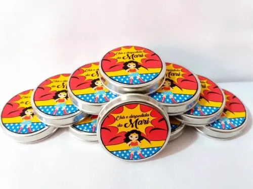 Latinha Lembrancinha Personalizada Mulher Maravilha