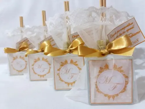 Lembrancinha de Casamento Aromatizador Cube 50 ml