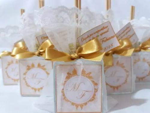 Lembrancinha de Casamento Aromatizador Cube 50 ml