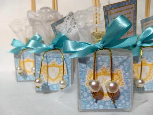 Lembrancinha de Casamento Aromatizador pingente com pérola