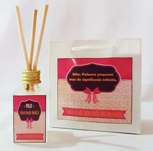Lembrancinha de Nascimento Aromatizador 30 ml Mais Sacolinha